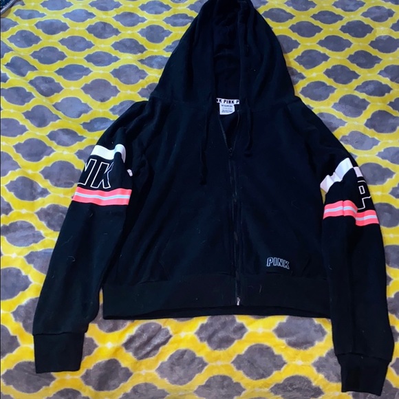 PINK Victoria's Secret Tops - Pink Victoria Secret Zip Up Hoodie
